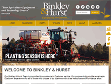 Tablet Screenshot of binkleyhurst.com